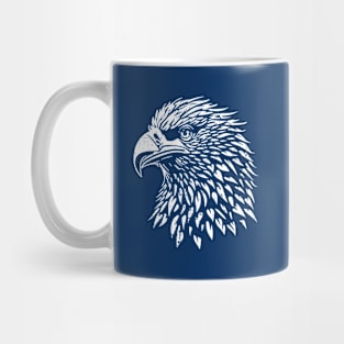 Minimalist Eagle Head - distressed Mug